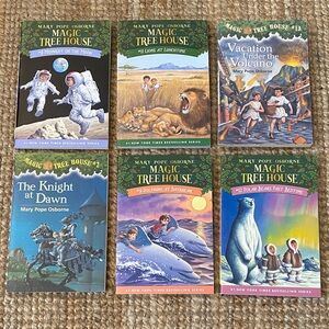 Magic Tree House Mary Pope Osborne Lot of 6 Paperback Books 2, 8, 9, 11, 12 & 13